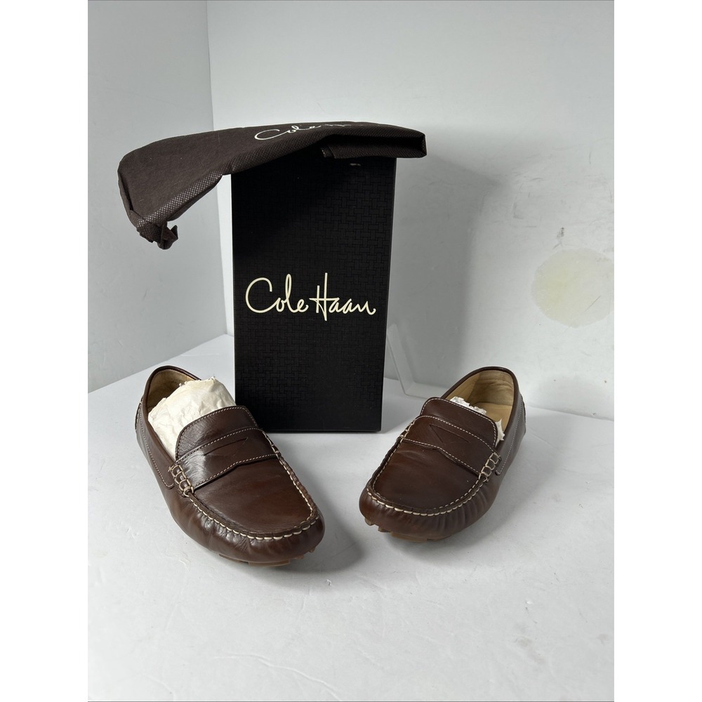 Cole Haan Air Penny Driver Chestnut Sz 8 With Nine Air